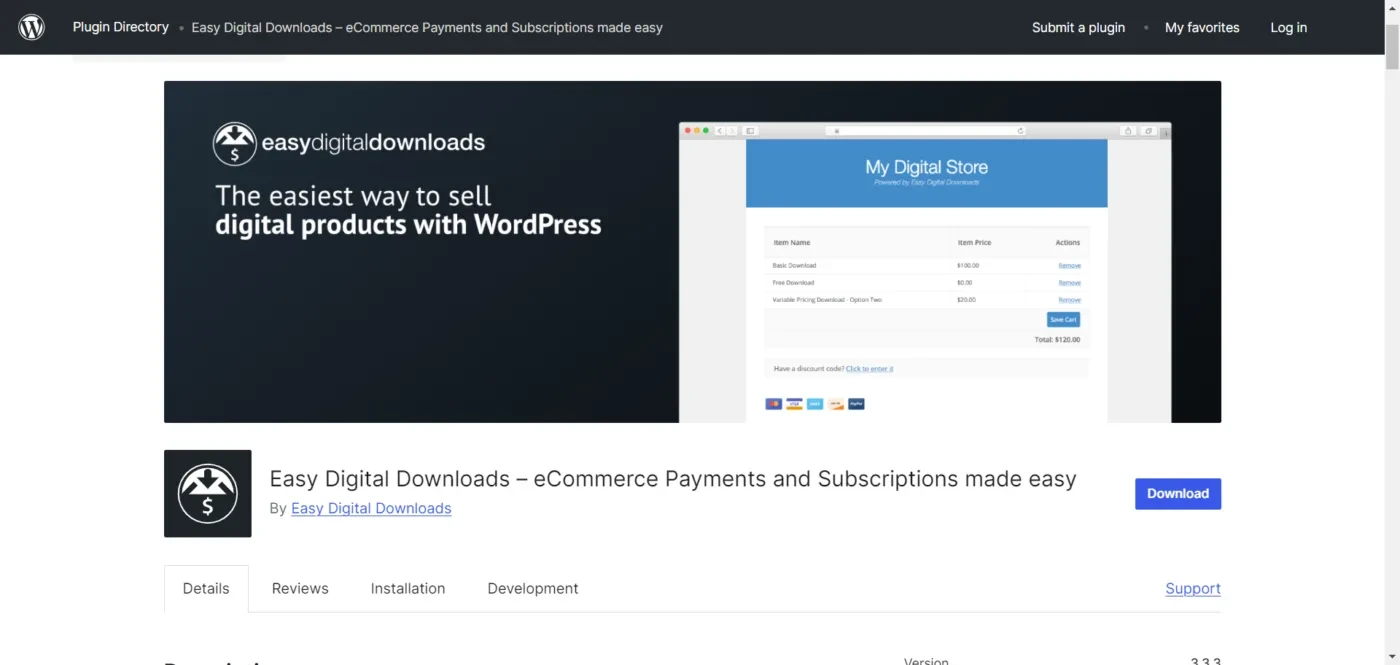 easy digital downloads ecommerce payments and subscriptions